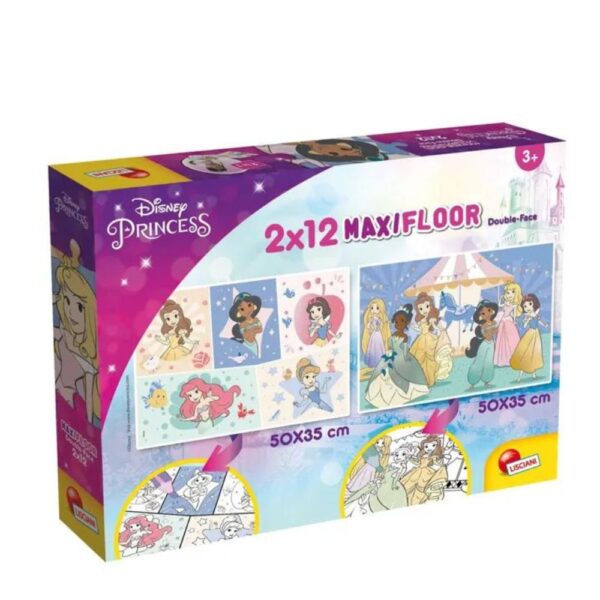 DISNEY PUZZLE SUPERMAXI 2 x 12 PRINCESS