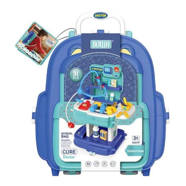 2IN1 SCHOOL BAG DOCTOR SET TOY