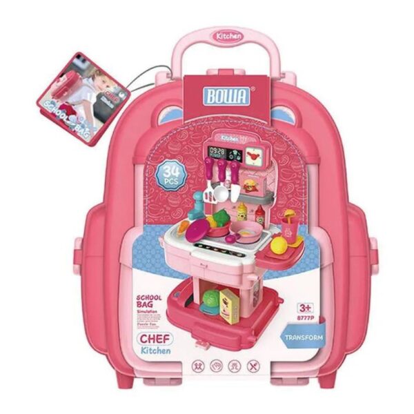 2IN1 SCHOOL BAG KITCHEN SET TOY?