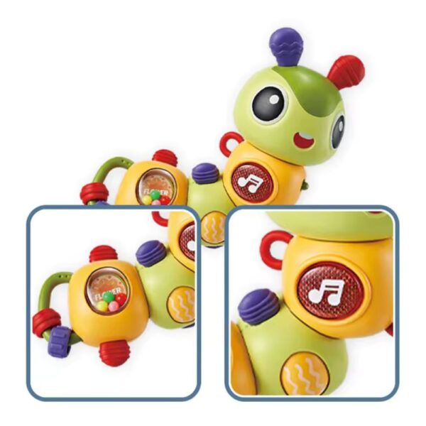 Sound & Light Rotating Caterpillar Toy, Interactive Educational Toy - Image 7