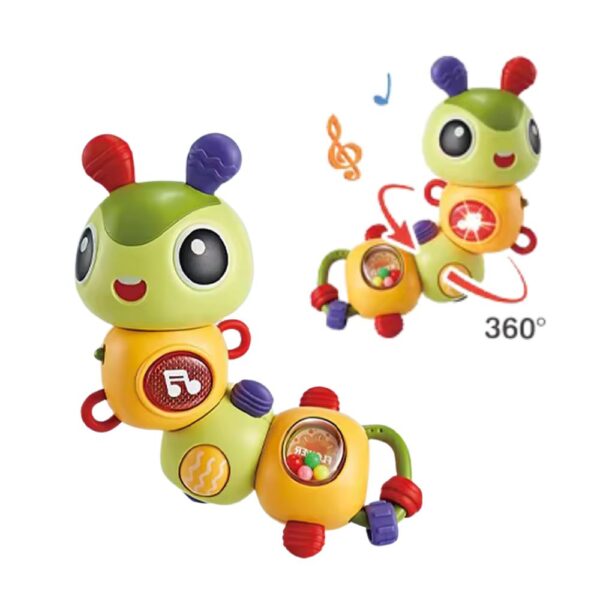 Sound & Light Rotating Caterpillar Toy, Interactive Educational Toy - Image 6