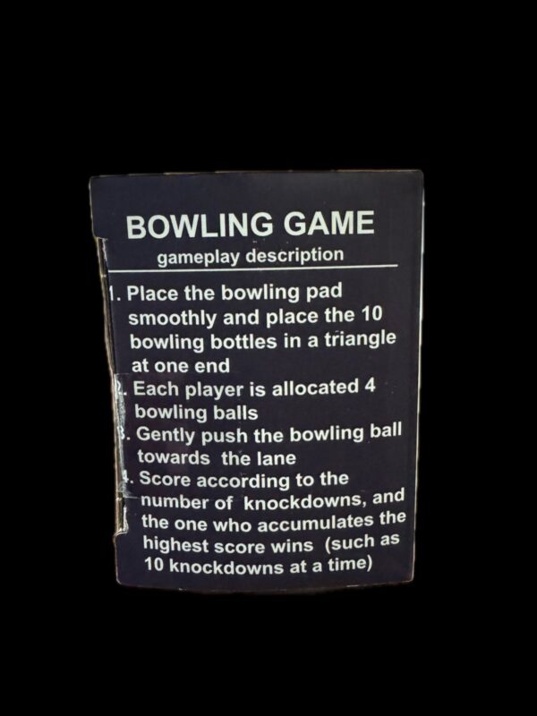 Mini Bowling, Curling Set for Kids & Family – Foldable Indoor/Outdoor Game (10 Bowling Pins and 6 Bowling Balls\Curling) - Image 6