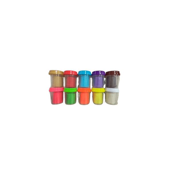 Colour Dough for Kids. 10 Non-Toxic Cans with Fun Lid Designs | Ages 3+ - Image 2