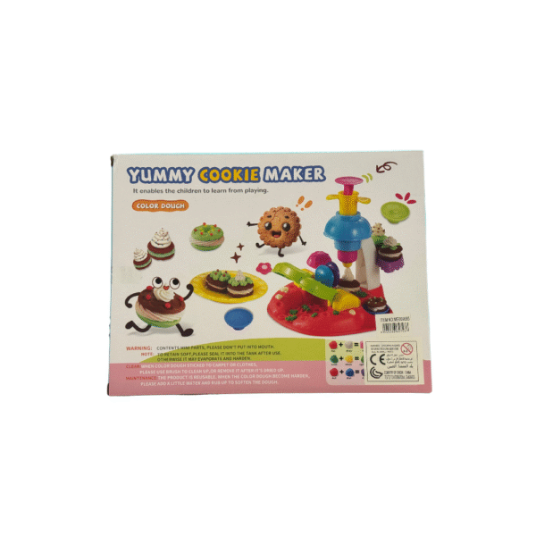 Yummy Cookie Maker Playset for Kids 3+ | 10 Dough Colours, Presser & Accessories - Image 4