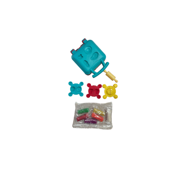 Burger Machine Clay DIY Set  6-Color Clay with Moulds & Press Shaper for Kids - Image 4