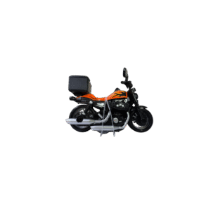 Orange Motorcycle Toy for Kids  Rugged ABS Plastic, Pull & Run, Ages 3+