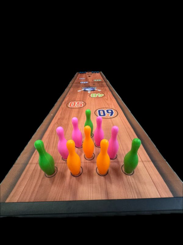 Mini Bowling, Curling Set for Kids & Family – Foldable Indoor/Outdoor Game (10 Bowling Pins and 6 Bowling Balls\Curling) - Image 3